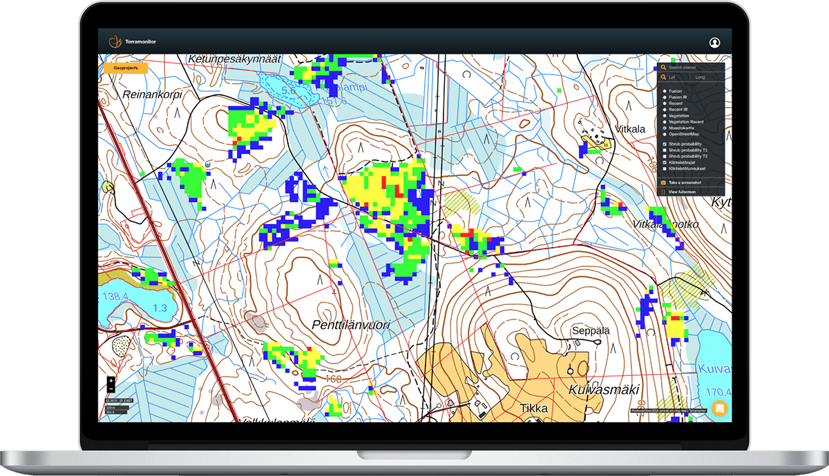 Finnish Space Data Company Terramonitor Released a Finland-Wide VESA Index for Shrub Detection​